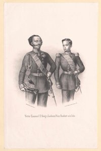 Kung av Italien Victor Immanuel II av Artist Unknown
