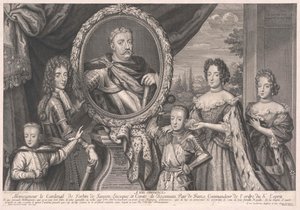 Kung av Polen Johann III Sobieski (tryck) av Artist Unknown