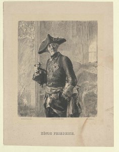 Kung av Preussen Fredrik II av Artist Unknown