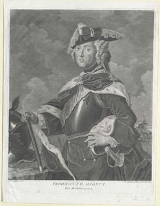 Kung av Preussen Fredrik II av Artist Unknown