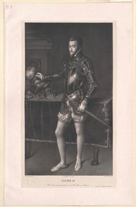 Kung av Spanien Filip II av Artist Unknown