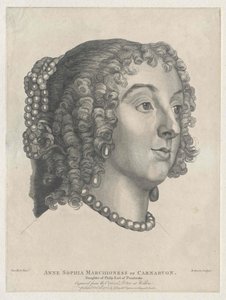 Lady Anna Sophia Herbert av Artist Unknown