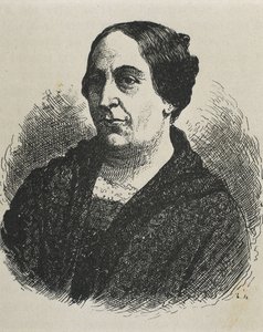 MARIN DEL SOLAR, Mercedes (1804-1866). Författare från Chile. Gravyr.