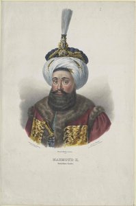 Machmud II Sultan av Turkiet av Artist Unknown