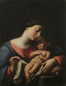 Madonna med barn (olja på duk)