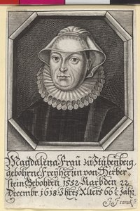 Magdalene Baronessan Herberstein av Artist Unknown