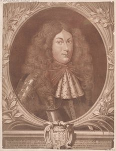 Markgreven av Brandenburg-Ansbach Johann Friedrich (tryck) av Artist Unknown