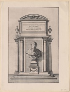 Michelangelo Buonarotti (tryck) av Artist Unknown