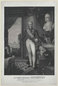 Nikolai Petrowitsch greve Sheremetev av Artist Unknown