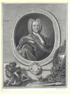 Nikolaus Bartholomew Baron von Danckelmann (tryck) av Artist Unknown