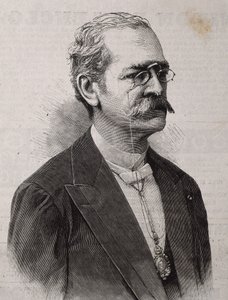 PALMA, Ricardo (1833-1919). Peruansk författare, forskare, bibliotekarie och politiker. Gravyr. av Artist Unknown