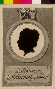 Pauline grevinna Sandor von Slavnicza (tryck) av Artist Unknown