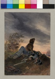 Person dödad i strid Österrikisk soldat av Artist Unknown