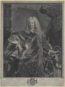 Philipp Ludwig greve Sinzendorf av Artist Unknown