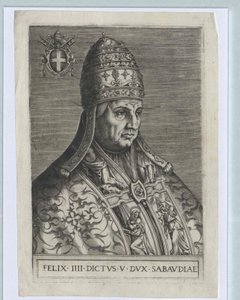 Påve Felix IV (tryck) av Artist Unknown