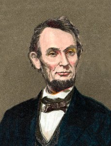 Porträtt av Abraham Lincoln - Porträtt av Abraham Lincoln 16:e presidenten i Amerikas Förenta Stater. av Artist Unknown