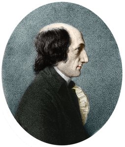 Porträtt av Charles Stanhope . Engelsk uppfinnare.