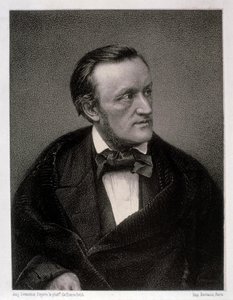 Porträtt av Wilhelm Richard Wagner (etsning) av Artist Unknown