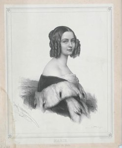 Prinsessan av Baden Marie (tryck) av Artist Unknown