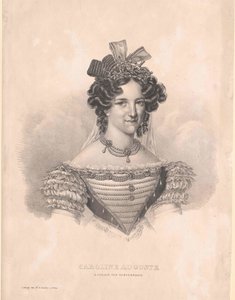 Prinsessa av Bayern (1792-1873) Caroline av Artist Unknown