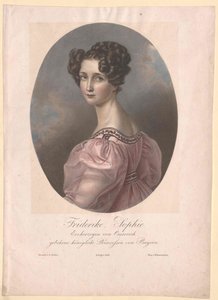 Prinsessan av Bayern-Zweyb.-Birkenfeld Sophie (tryck) av Artist Unknown