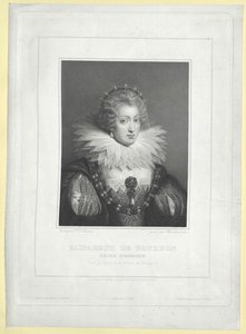 Prinsessan av Frankrike Elisabeth (tryck) av Artist Unknown