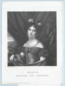 Prinsessan av Hessen-Kassel Auguste av Artist Unknown