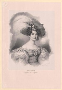 Prinsessa av Sachsen-Hildburghausen (1792-1854) Therese av Artist Unknown