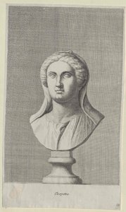 Egyptens drottning Kleopatra VII (tryck) av Artist Unknown