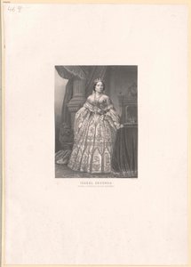 Drottning av Spanien Isabella II av Artist Unknown