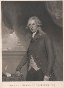 Richard Brinsley Sheridan av Artist Unknown