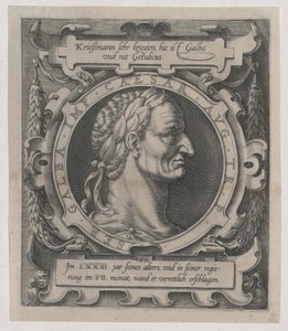 Romerske kejsaren Galba (tryck) av Artist Unknown