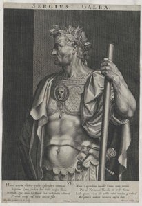 Romerske kejsaren Galba av Artist Unknown