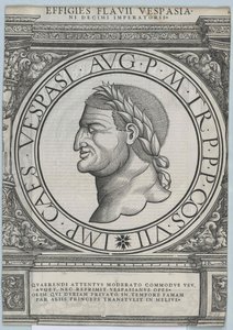 Romerske kejsaren Vespasianus av Artist Unknown