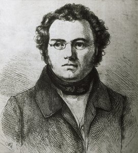 SCHUBERT, Franz (1797-1828). Österrikisk romantisk kompositör. Etsning. av Artist Unknown