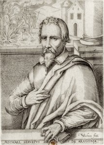 SERVET, Miguel (1511-1553). Spansk läkare och teolog. Xylografi. FRANKRIKE. ILE-DE-FRANCE. Paris, Frankrike. Nationalbiblioteket av Artist Unknown