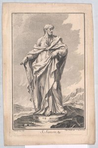Den helige aposteln Simon av Artist Unknown