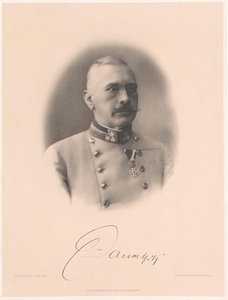 Viktor greve Dankl von Krasnik (tryck) av Artist Unknown