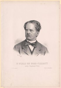 Wilhelm Bossi-Fedrigotti av Belmonte (tryck) av Artist Unknown