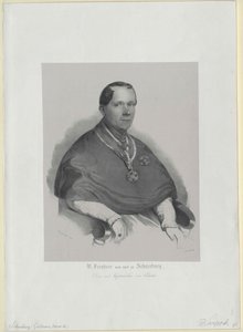 Wilhelm baron Schneeburg till Salthaus och disk av Artist Unknown