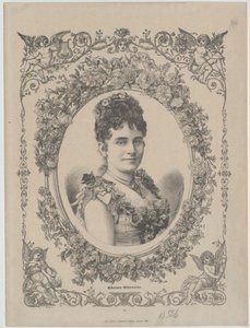 Wilhelmine Mitterwurzer (tryck) av Artist Unknown