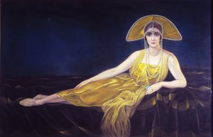 Porträtt av Wally Toscanini, 1925.