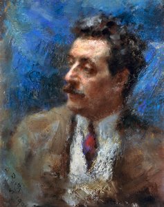 Porträtt av Giacomo Puccini