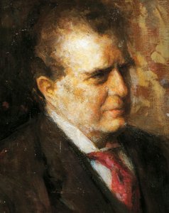 Porträtt av Pietro Mascagni (Livorno