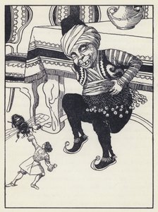 Illustration för Gullivers resor av Jonathan Swift av Artus Scheiner