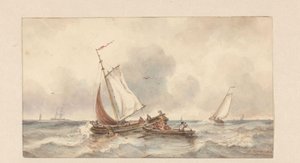 Fartyg till sjöss av Ary Pleijsier (signed by artist)