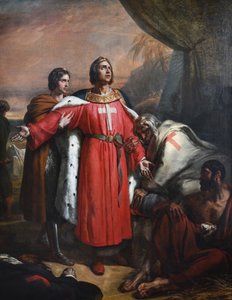 Franska: Saint Louis visiterant les pestiférés av Ary Scheffer