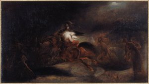 Lénore, les morts vont vite, ca 1830 (olja på duk) av Ary Scheffer