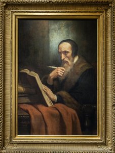 Porträtt av John Calvin (Jean Cauvin), fransk författare, teolog och pastor under den protestantiska reformationen (1509-1564) - målning av Ary Scheffer (1795-1858). musee de la vie romantique - Paris