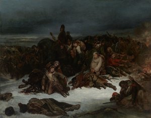 Napoleons armés tillbakadragande från Ryssland 1812 av Ary Scheffer